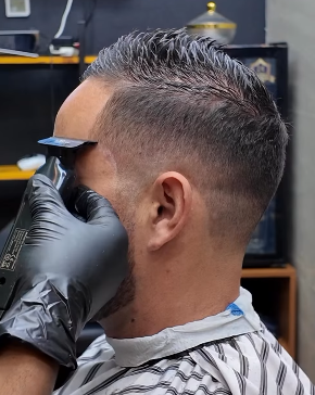 Slick Back Comb Over